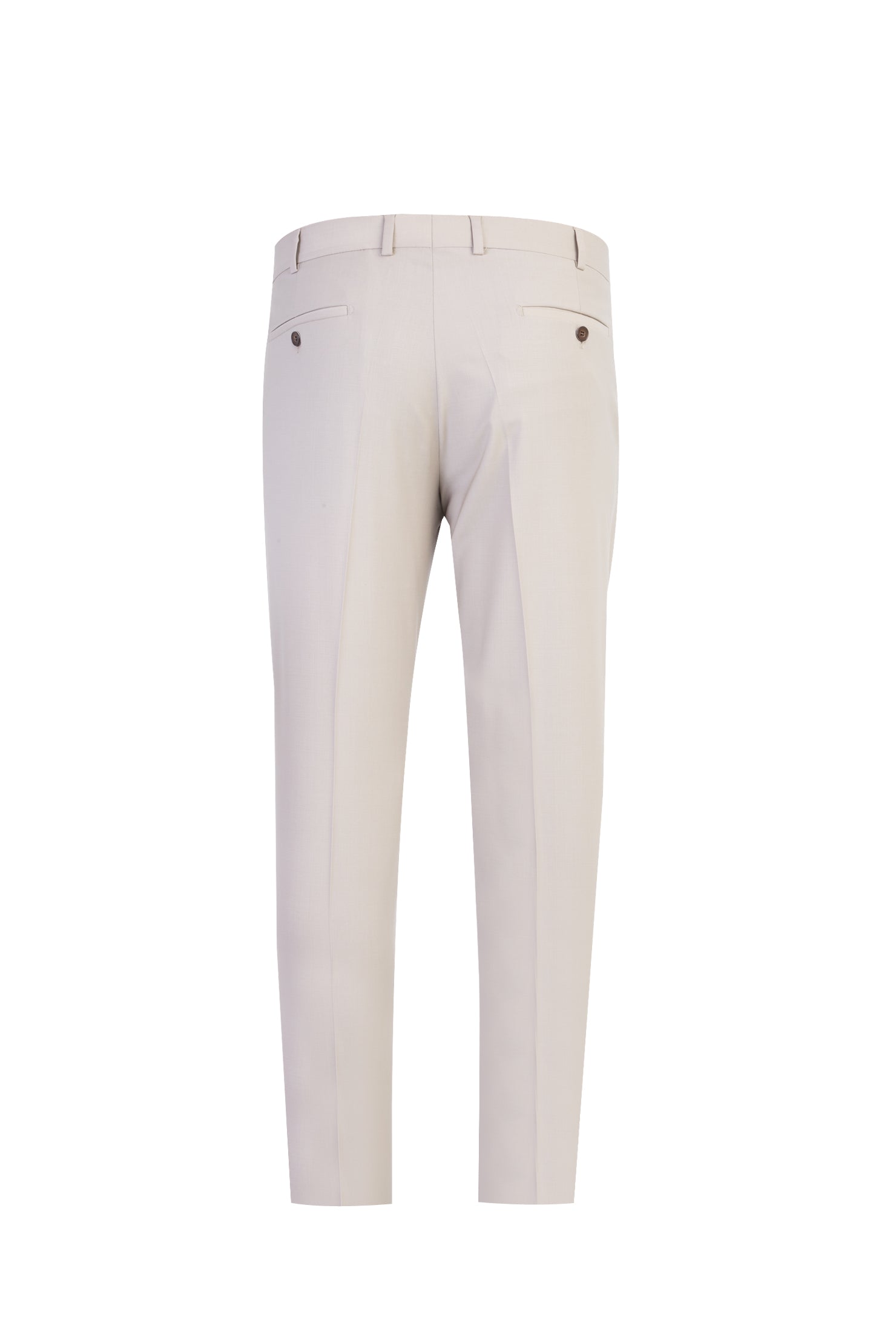 Bej 6 Drop Regular Fit Standart Kesim Yünlü Klasik Kuma? Pantolon-Abdullah Ki??l?