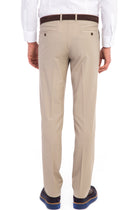 Bej Yünlü Klasik Kumaş Pantolon