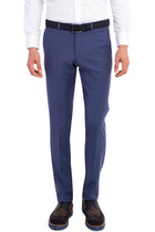 Koyu Mavi Yünlü Klasik Kumaş Pantolon