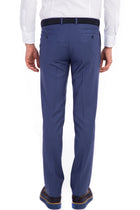 Koyu Mavi Yünlü Klasik Kumaş Pantolon