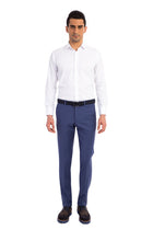 Koyu Mavi 4 Drop Relaxed Fit Rahat Kesim Klasik Kuma? Pantolon-Abdullah Ki??l?