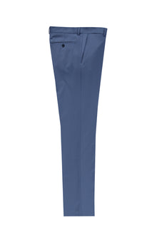 Koyu Mavi Yünlü Klasik Kumaş Pantolon