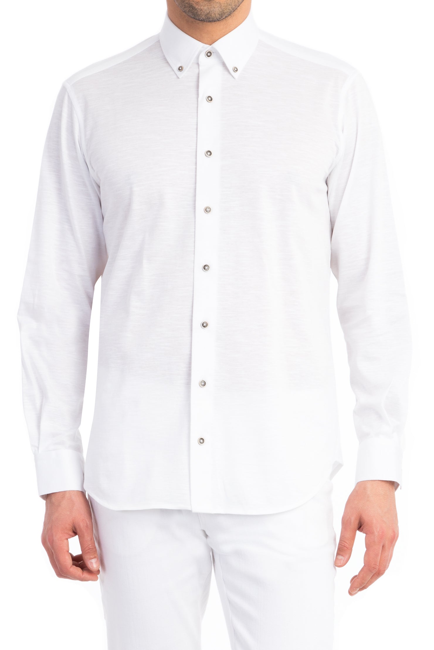 Beyaz A.K Bgt Örme D.Y. Gömlek