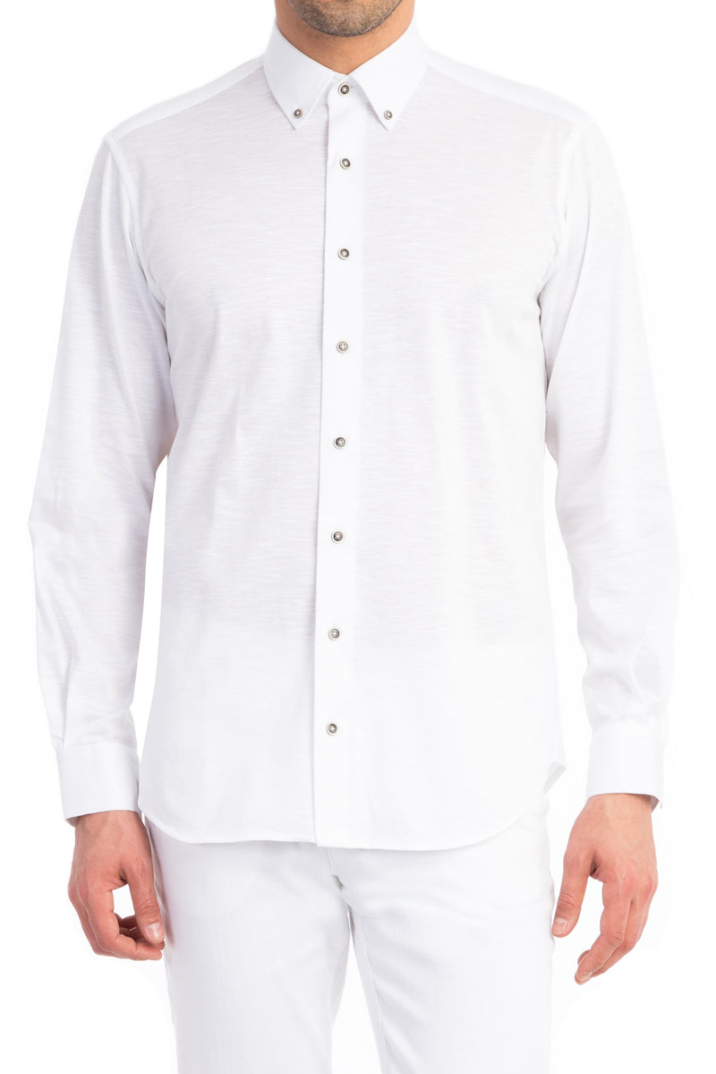 Beyaz A.K Bgt Örme D.Y. Gömlek