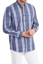 Füme Gri Ak Wb Ekose Spor Gömlek