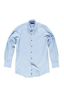 Açık Mavi Ak Wb Ekose Spor Gömlek