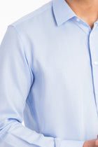 Açık Mavi A.K Kz Klasik Armürlü Göm