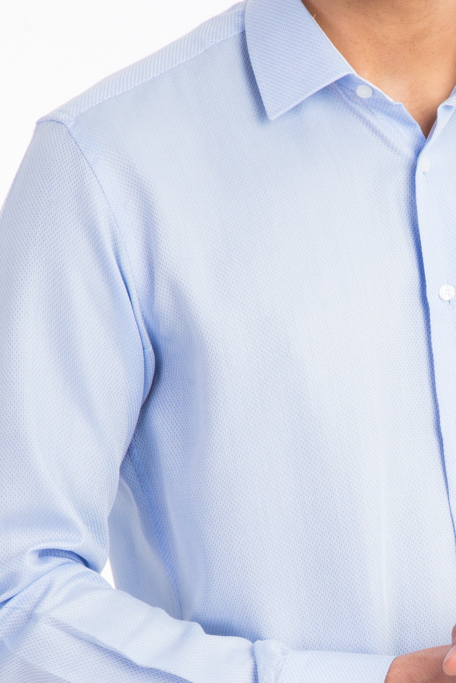 Açık Mavi A.K Kz Klasik Armürlü Göm