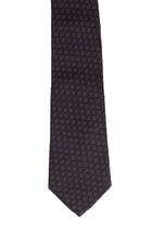 Siyah İtalyan Desenli Kravat