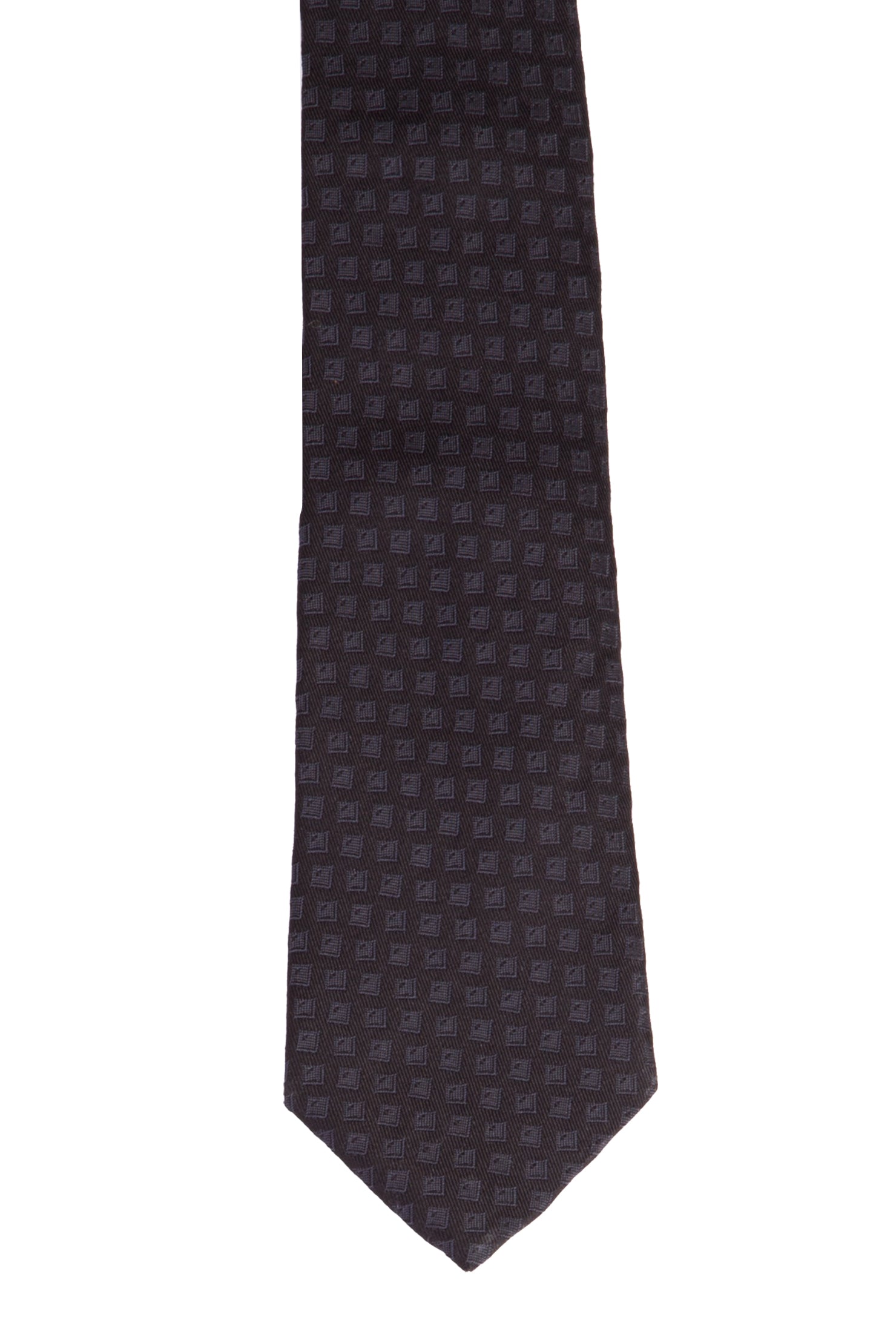 Siyah İtalyan Desenli Kravat