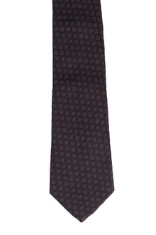 Siyah İtalyan Desenli Kravat