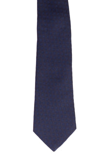 Lacivert İtalyan Desenli Kravat