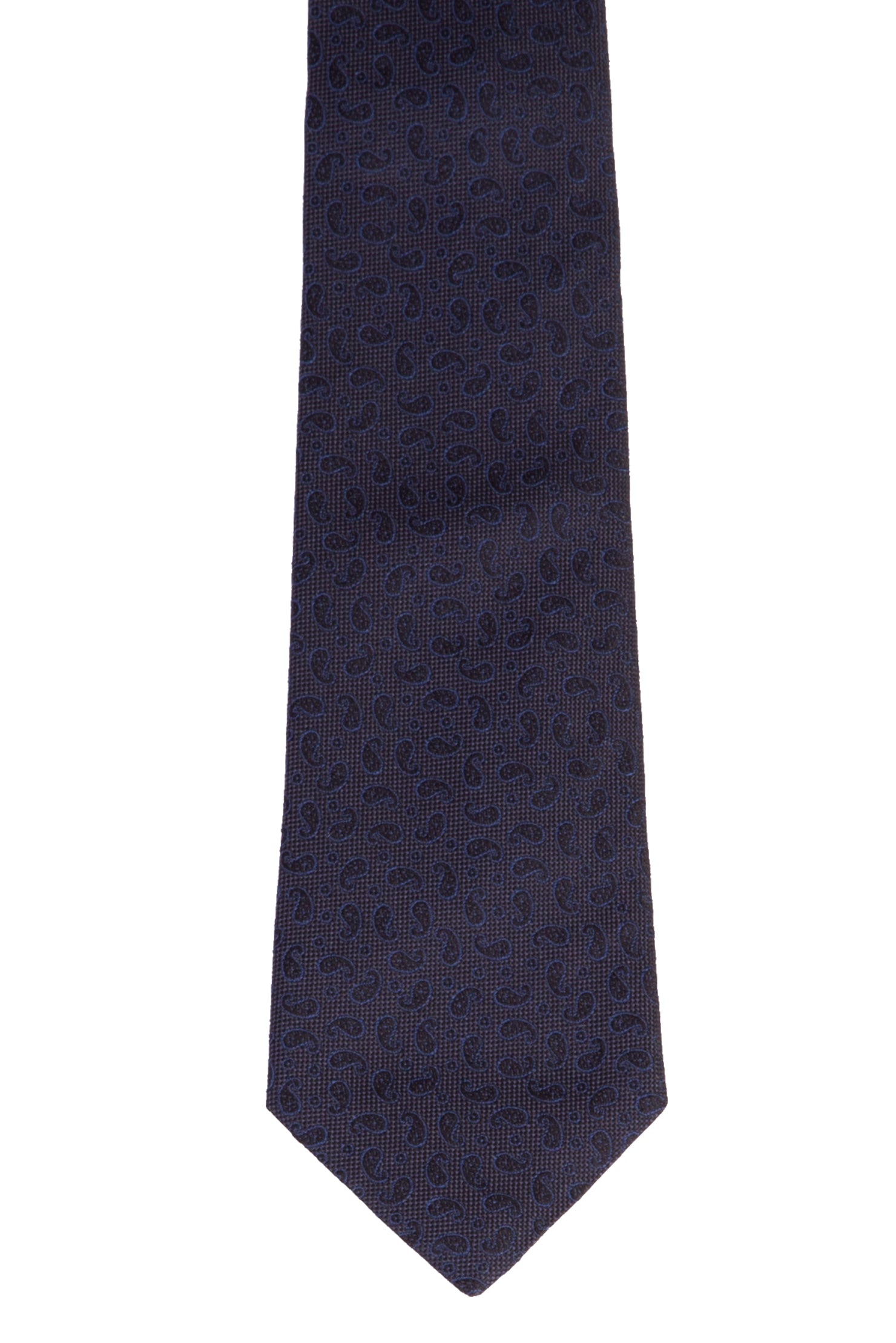 Lacivert İtalyan Desenli Kravat