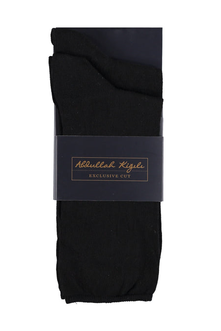 Siyah 2'li Düz Çorap Seti