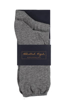 Füme Gri 2'li Düz Çorap Seti