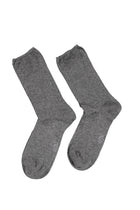 Füme Gri 2'li Düz Çorap Seti