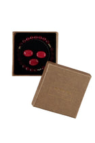 Bordo 3'lü Bileklik & Rozet & Kol Düğmesi Seti