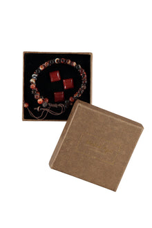 Kiremit Bileklik & Rozet & Kol Düğmesi Seti