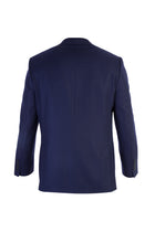 Koyu Mavi İtalyan Kaşmirli Desenli Ceket