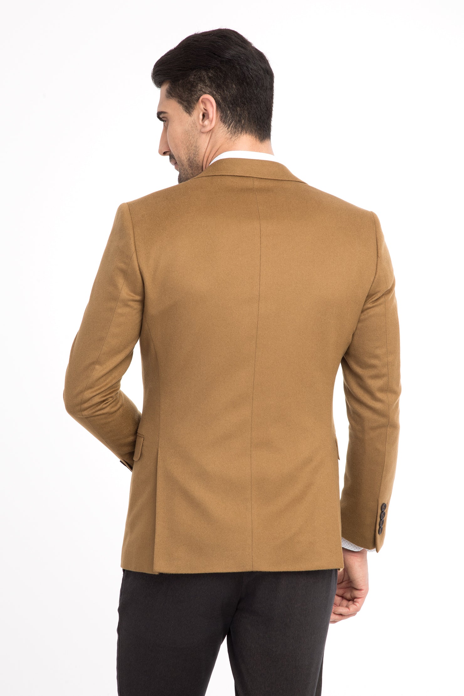Aç?k Kahve - Camel 6 Drop Regular Fit Standart Kesim Ceket-Abdullah Ki??l?