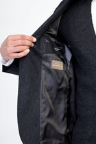 Füme Gri Kaşmir Desenli Ceket