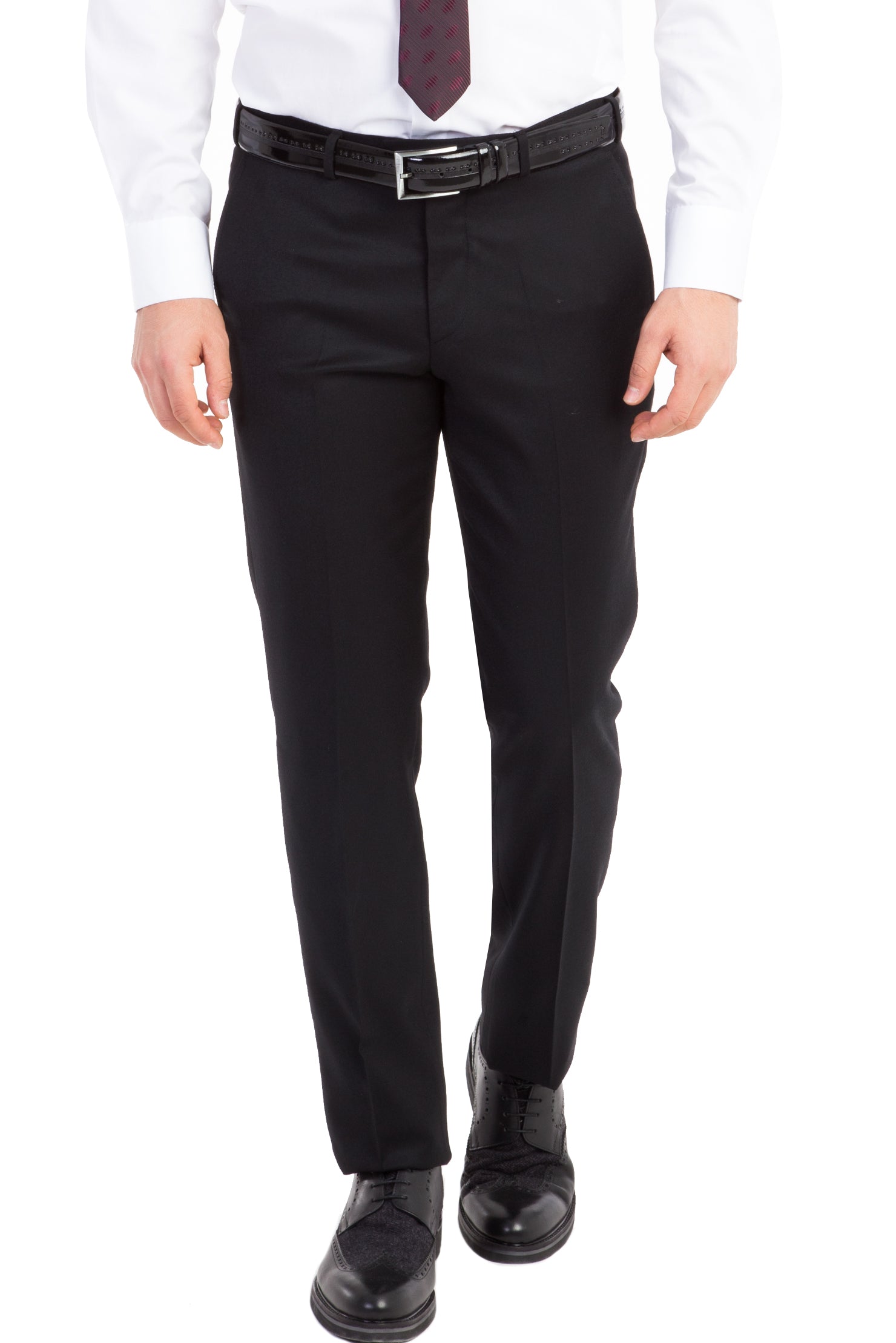 Siyah 6 Drop Regular Fit Standart Kesim Klasik Kuma? Pantolon-Abdullah Ki??l?