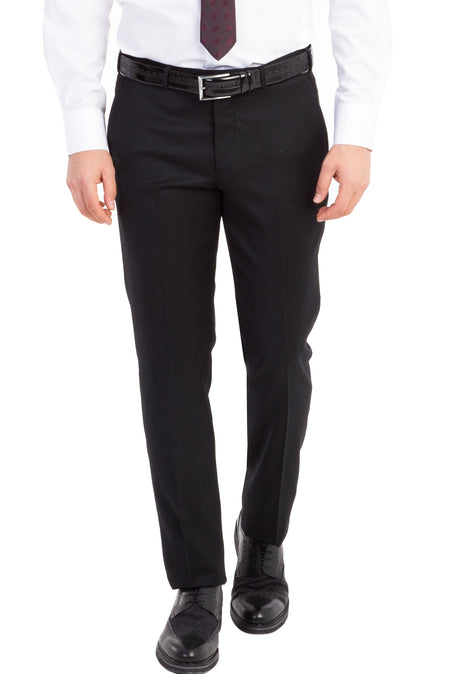 Siyah 6 Drop Regular Fit Standart Kesim Klasik Kuma? Pantolon-Abdullah Ki??l?