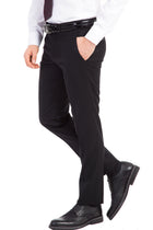 Siyah 6 Drop Regular Fit Standart Kesim Klasik Kuma? Pantolon-Abdullah Ki??l?