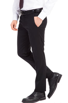 Siyah 6 Drop Regular Fit Standart Kesim Klasik Kuma? Pantolon-Abdullah Ki??l?