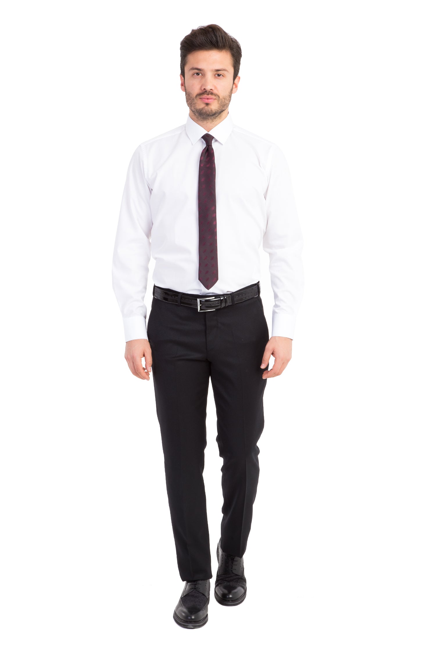 Siyah 6 Drop Regular Fit Standart Kesim Klasik Kuma? Pantolon-Abdullah Ki??l?