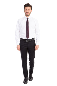 Siyah 6 Drop Regular Fit Standart Kesim Klasik Kuma? Pantolon-Abdullah Ki??l?