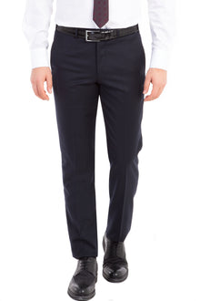 Lacivert 4 Drop Relaxed Fit Rahat Kesim Klasik Kuma? Pantolon-Abdullah Ki??l?