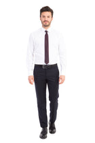 Lacivert 4 Drop Relaxed Fit Rahat Kesim Klasik Kuma? Pantolon-Abdullah Ki??l?