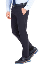 Koyu Mavi 4 Drop Relaxed Fit Rahat Kesim Klasik Kuma? Pantolon-Abdullah Ki??l?