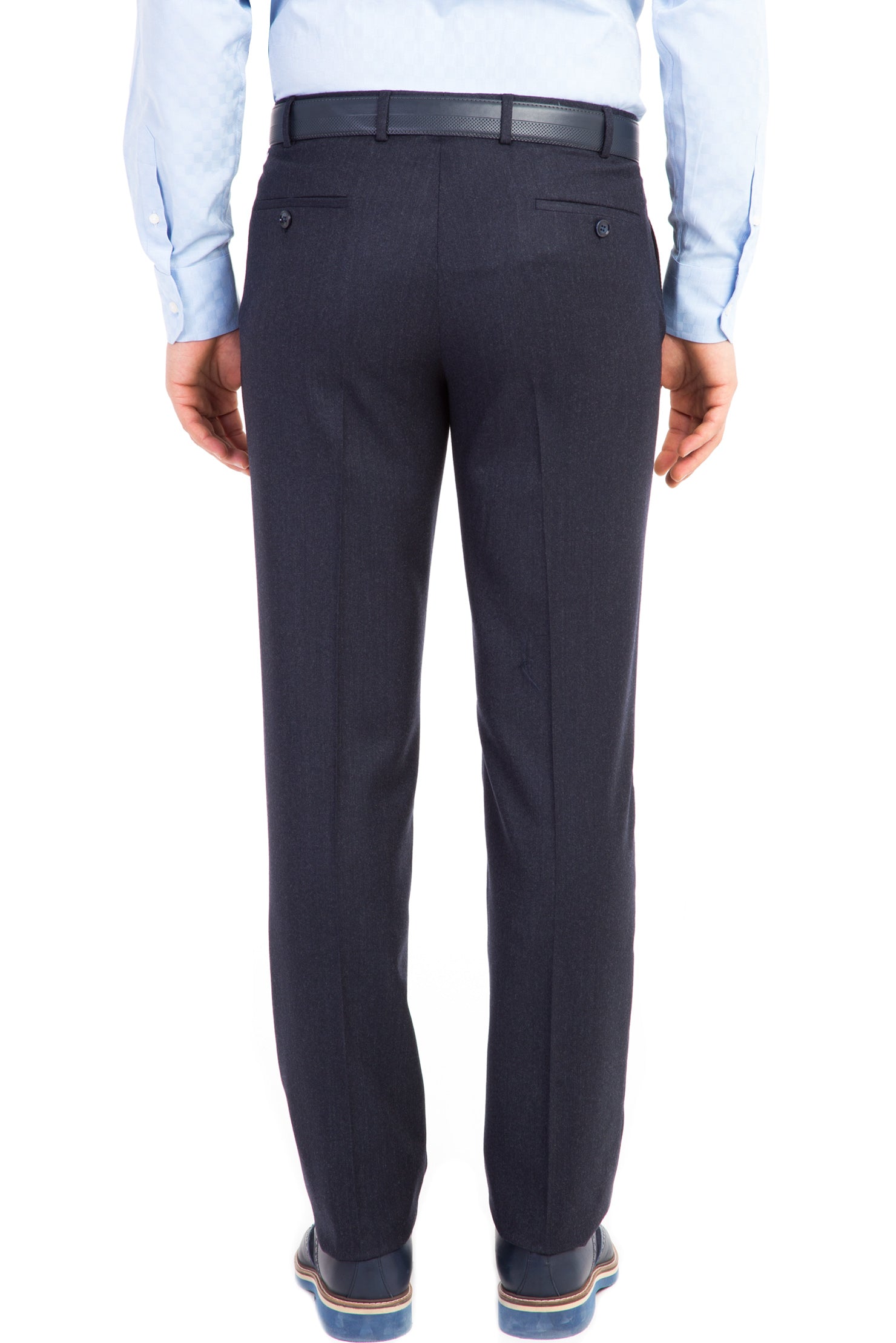 Koyu Mavi 4 Drop Relaxed Fit Rahat Kesim Klasik Kuma? Pantolon-Abdullah Ki??l?