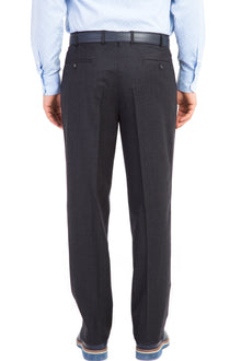 Antrasit Regular Fit Yün Flanel Kumaş Pantolon