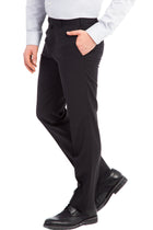 Siyah Slim Fit Dar Kesim Yün Kumaş Pantolon