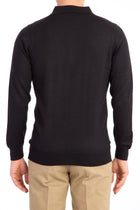 Siyah Düz Polo Yaka Triko