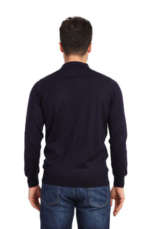 Mor Düz Polo Yaka Triko