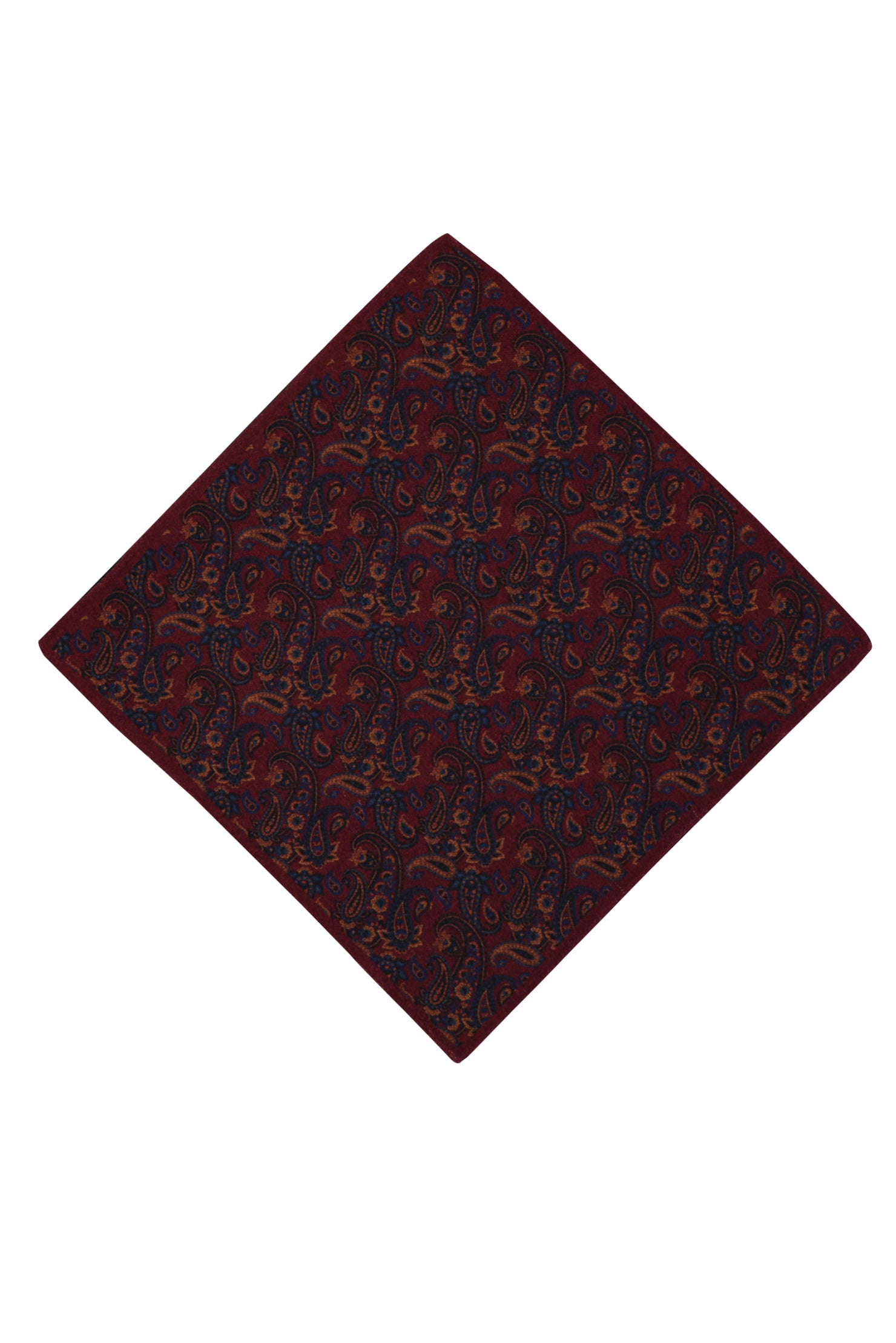 Bordo İtalyan Yün Mendil