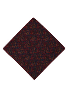 Bordo İtalyan Yün Mendil