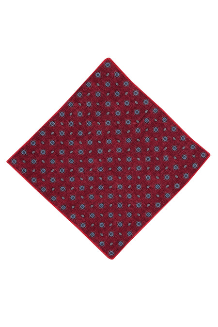 Kırmızı İtalyan Yün Mendil