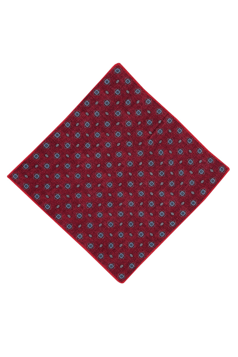 Kırmızı İtalyan Yün Mendil