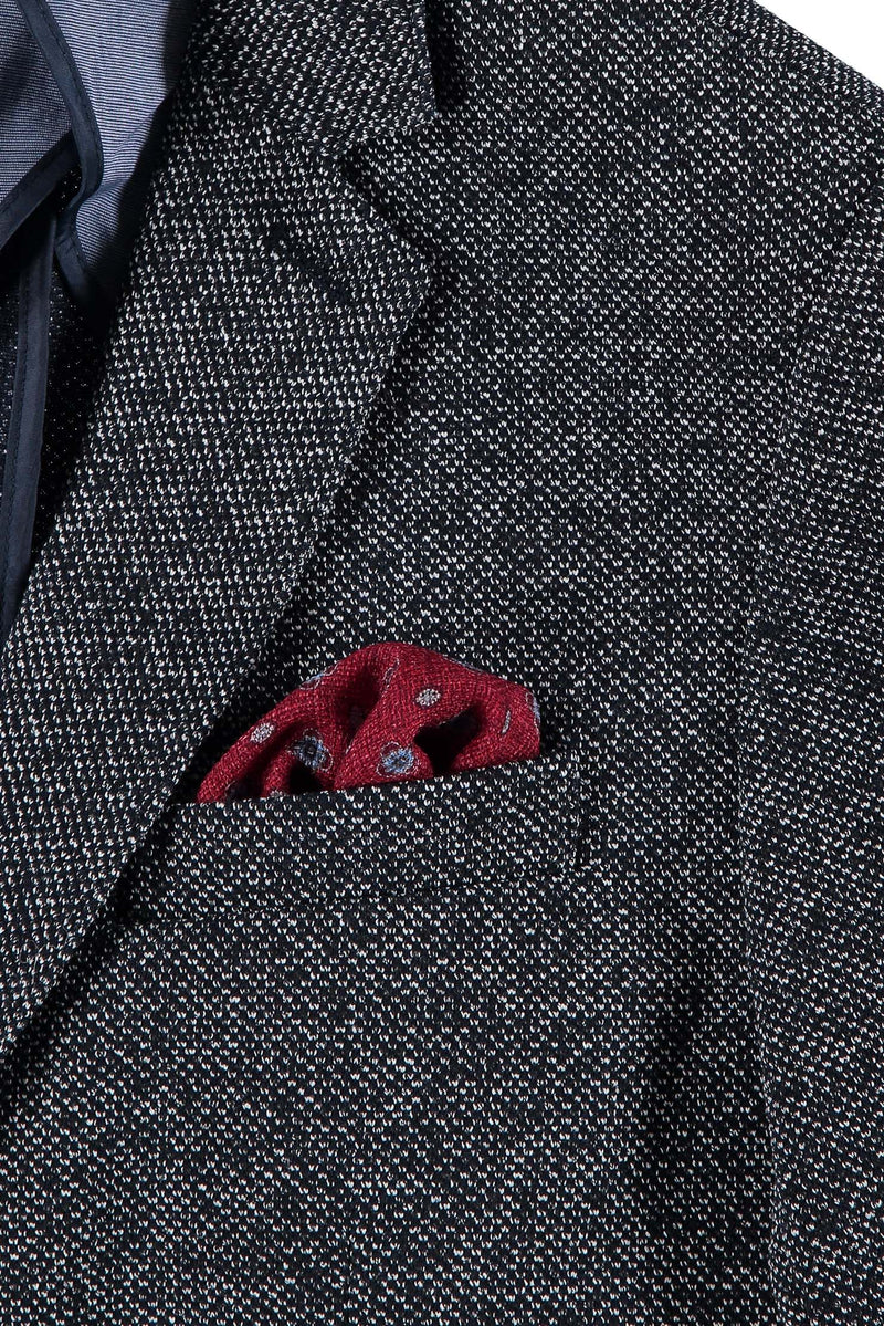 Kırmızı İtalyan Yün Mendil