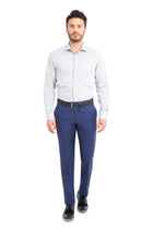 Mavi Kuşgözü Klasik Kumaş Pantolon