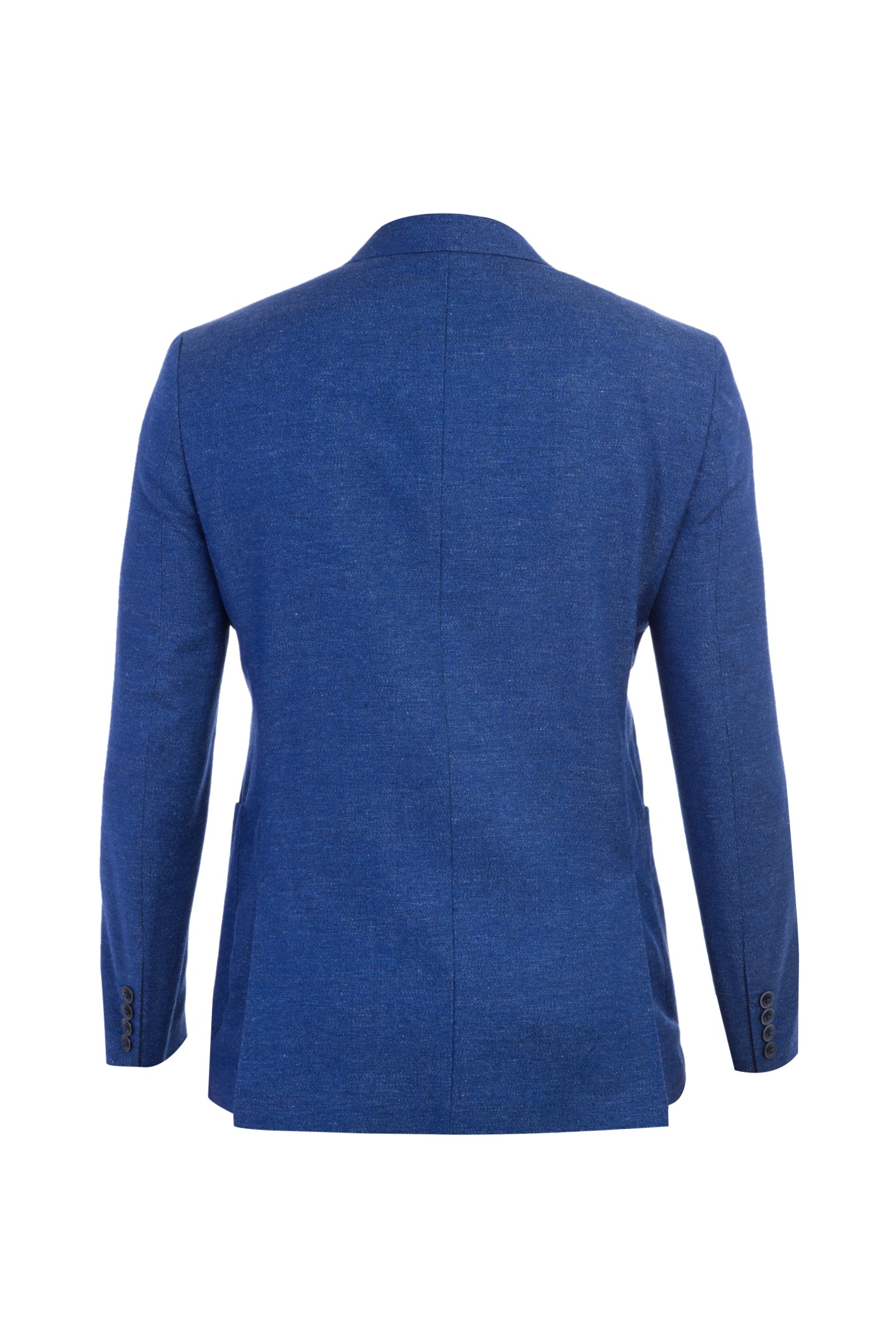 Mavi ?talyan Yünlü Desenli 7 Drop Slim Fit Dar Kesim Ceket-Abdullah Ki??l?