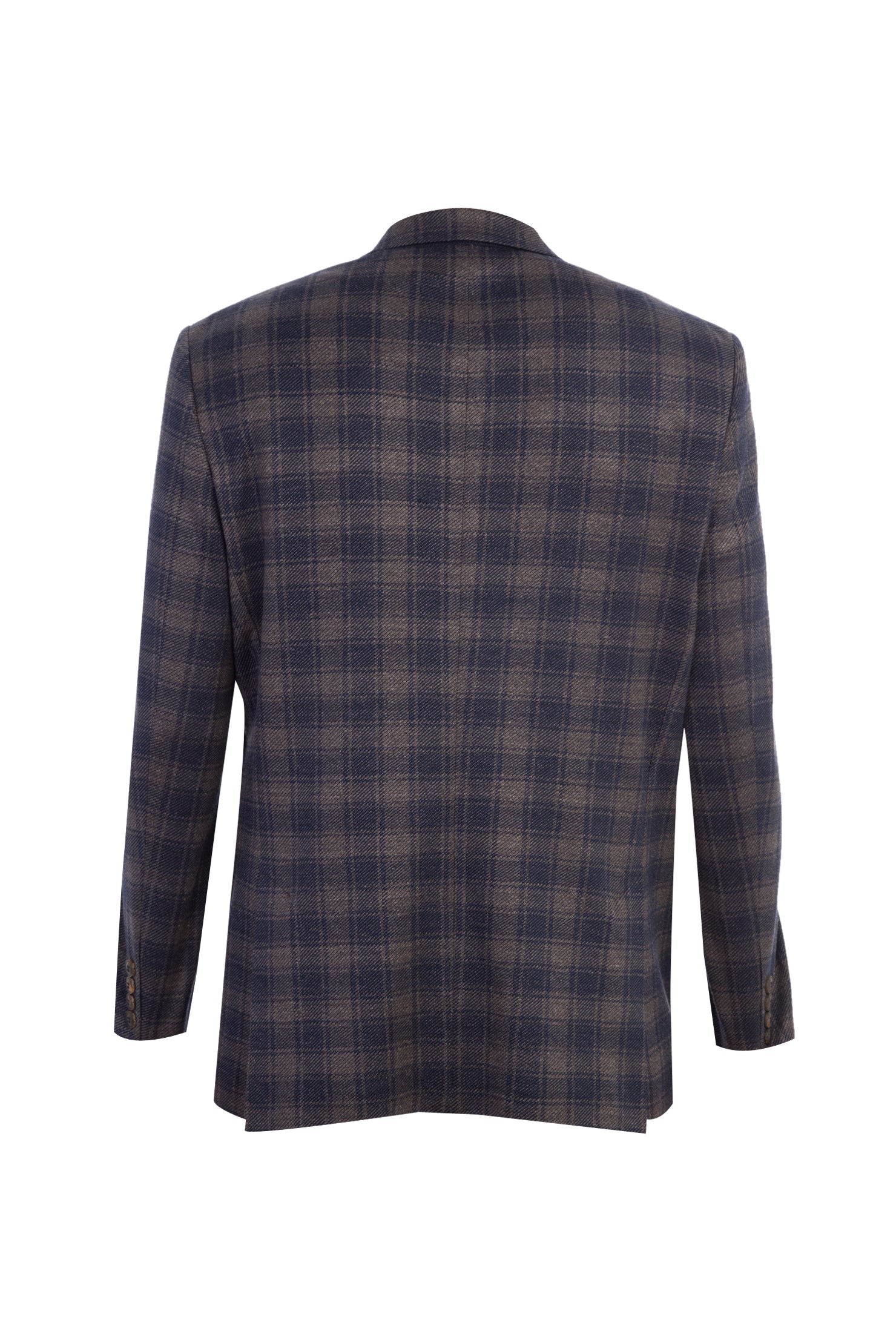 Kahve İtalyan Ekose Ceket