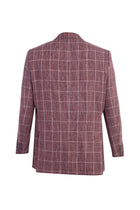 Kiremit İtalyan Yünlü Kareli Ceket