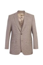 Açık Kahve - Camel İtalyan Desenli Klasik Yün Ceket