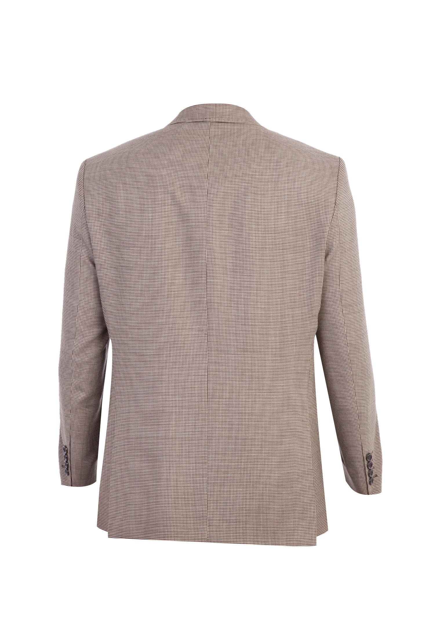 Açık Kahve - Camel İtalyan Desenli Klasik Yün Ceket